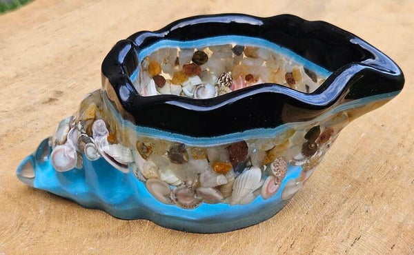 "Bakje Schelp" Zwarte Rand