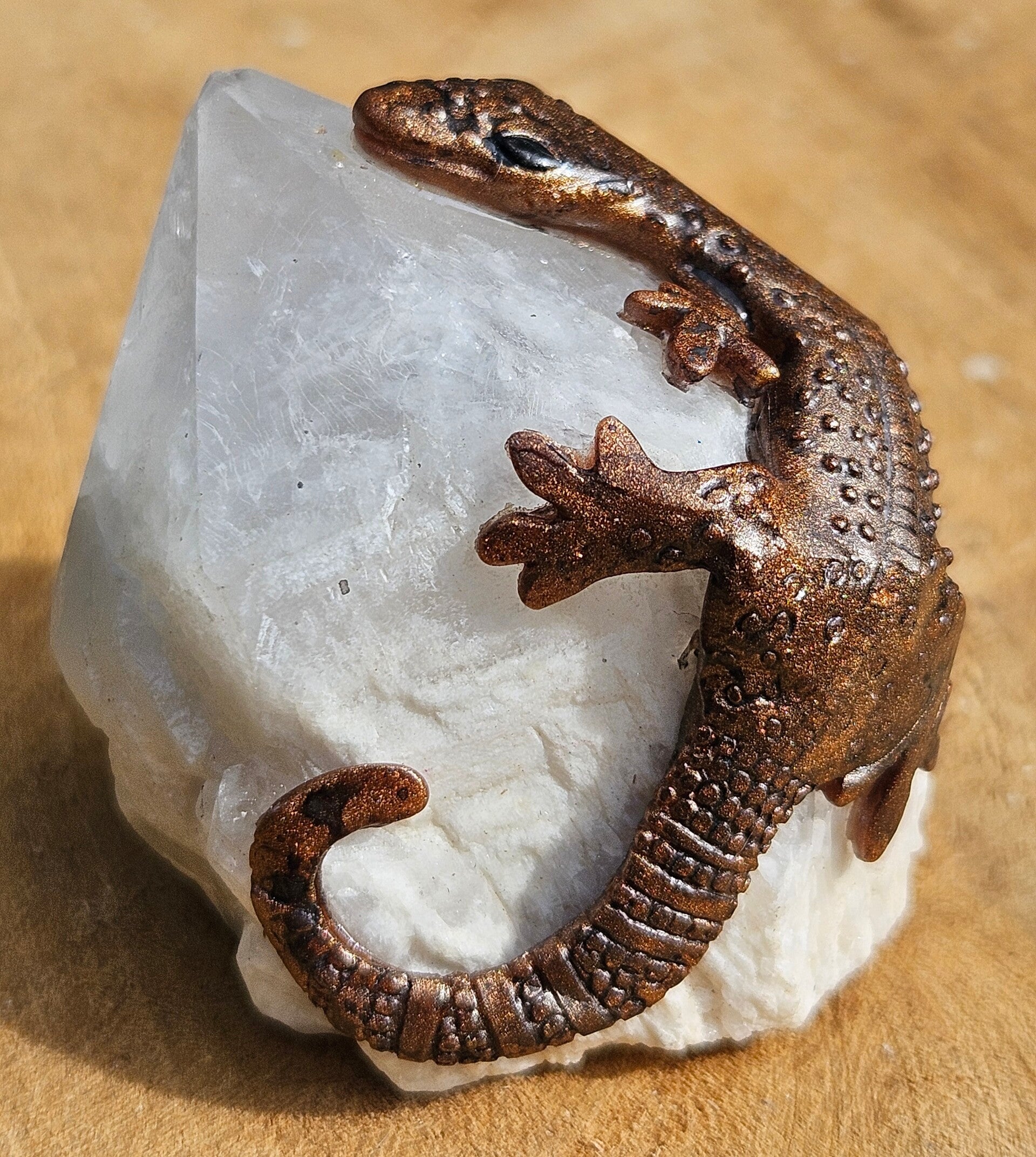 Hagedisje op Candle Quartz Tweedekansje