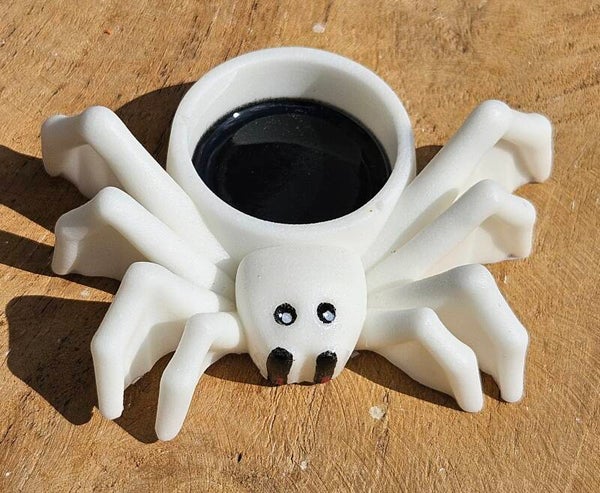 "Spinnenbakje" Wit Zwart