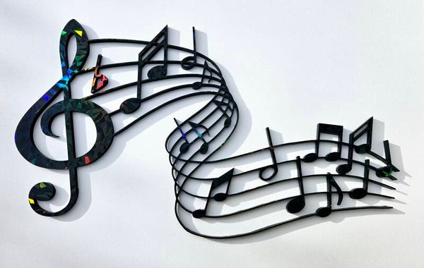 "Muzieknoten" Ornament holografisch