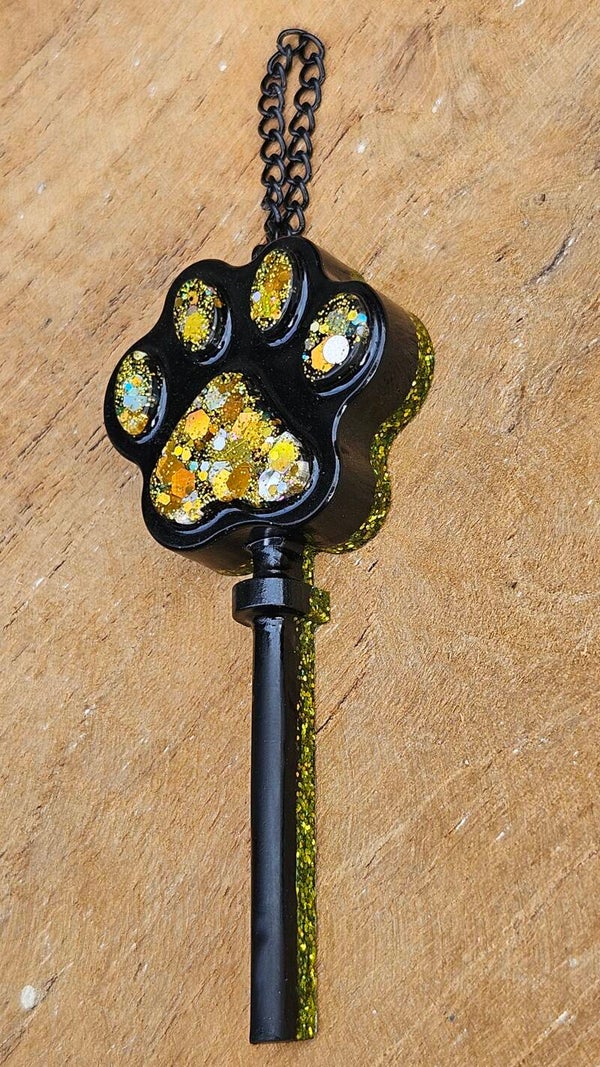 Kerst Hanger "Lolly" Pootje Groen Glitter