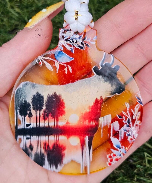 Hanger "Kerstbal" Koe