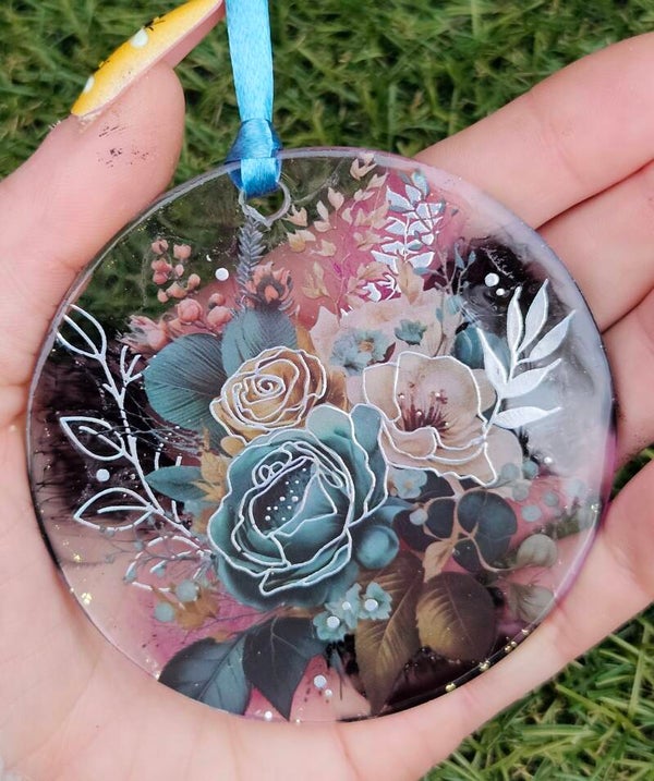 Hanger "Kerst" Boeket Zilver