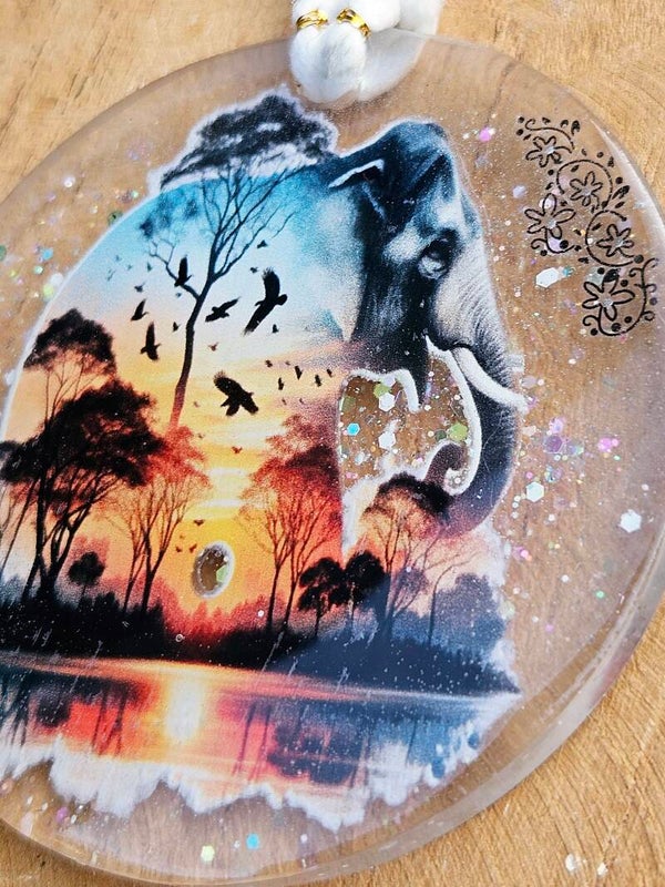 Hanger "Kerst" Olifant