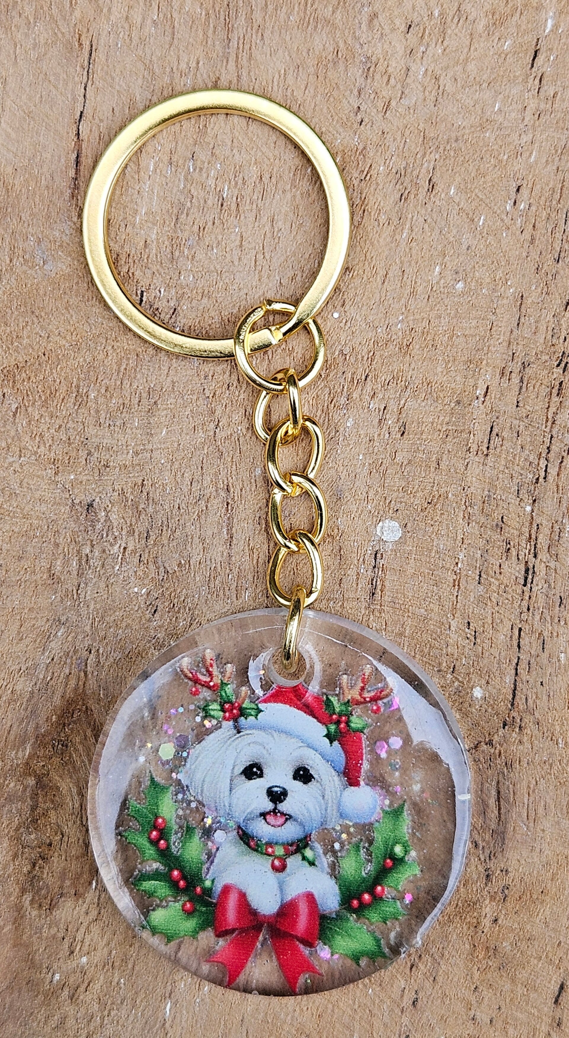 Sleutelhanger "Christmas Dog"