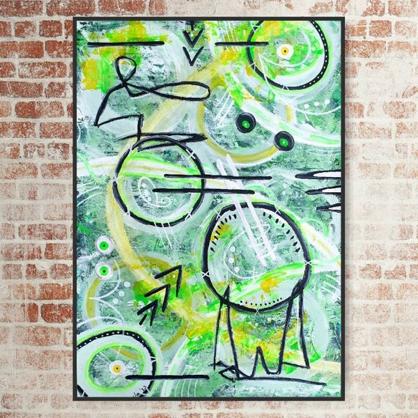 "Abstract Black Twist"