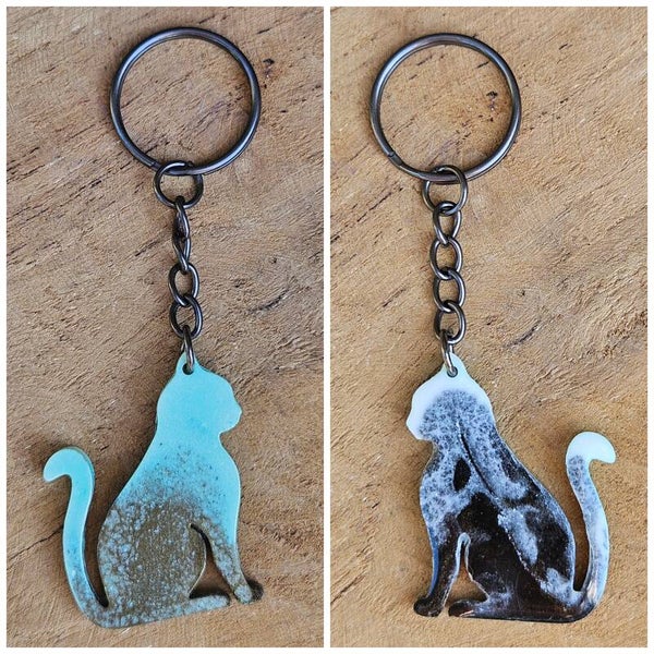 "Kat Dubbelzijdig" Sleutelhanger Classy