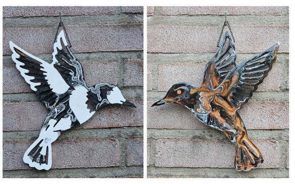 "Flitter the Hummingbird" Holografisch Tweekleurig