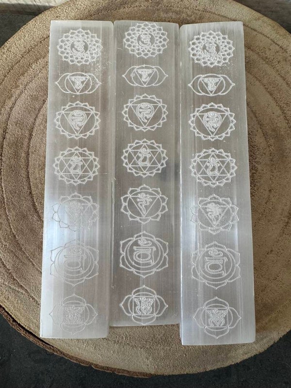 Seleniet plankje met opdruk