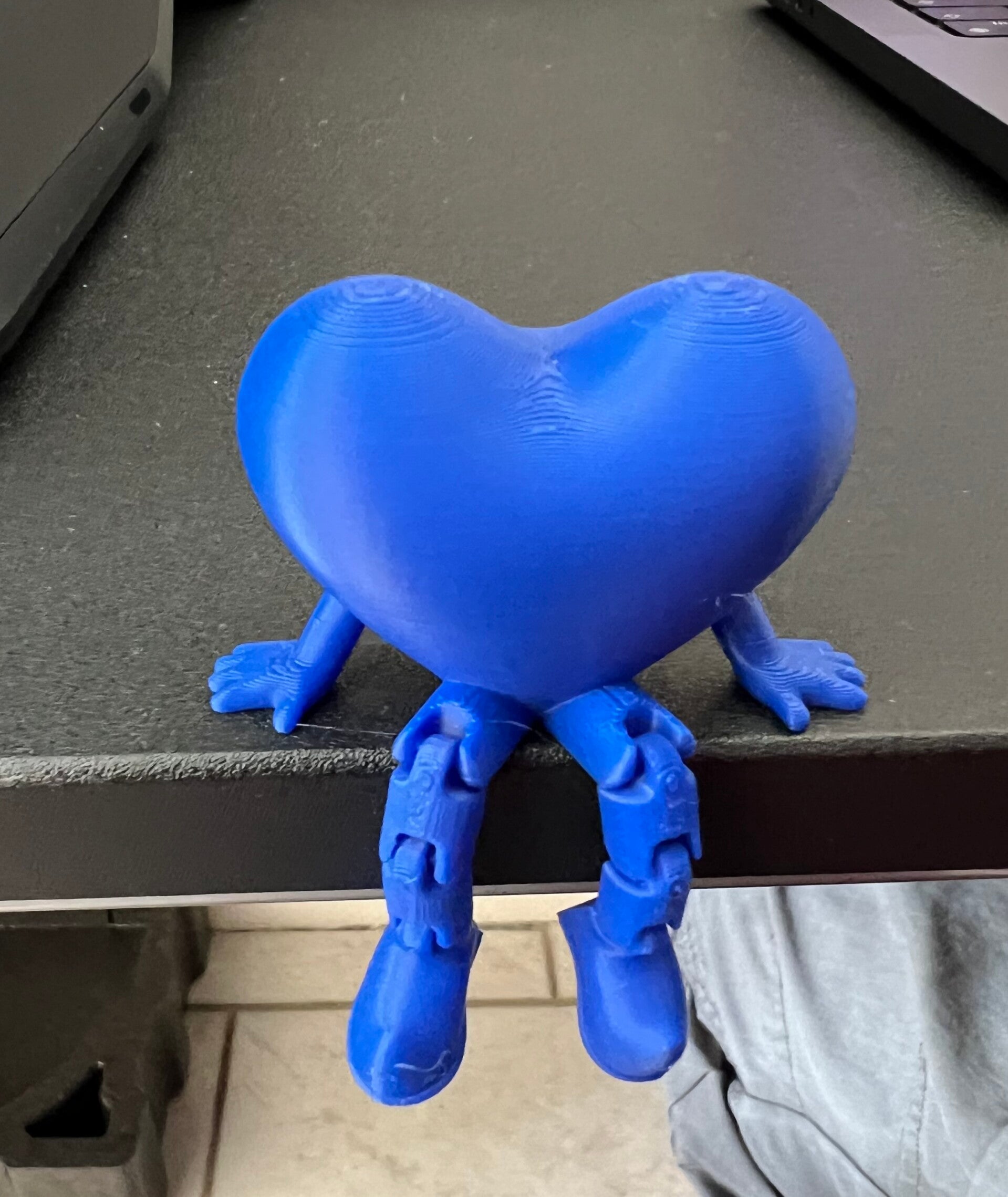 Hartje met bewegende beentjes