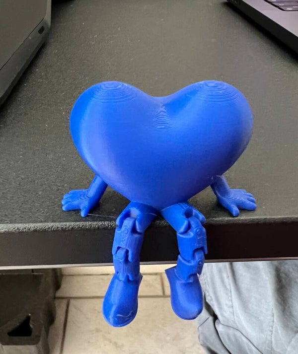 Hartje met bewegende beentjes