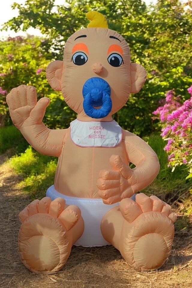 Opblaasbare geboorte poppen