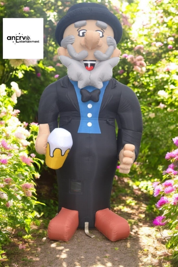 Opblaasbare Abraham met Bierpul 3m huren – omgeving Nijverdal