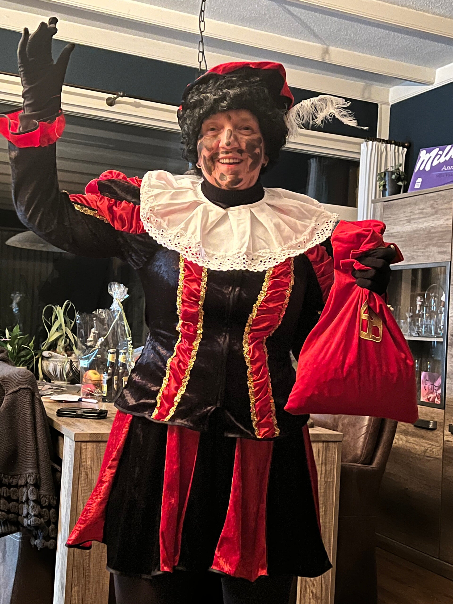 Roetveeg Piet tijdens een Sinterklaasactiviteit