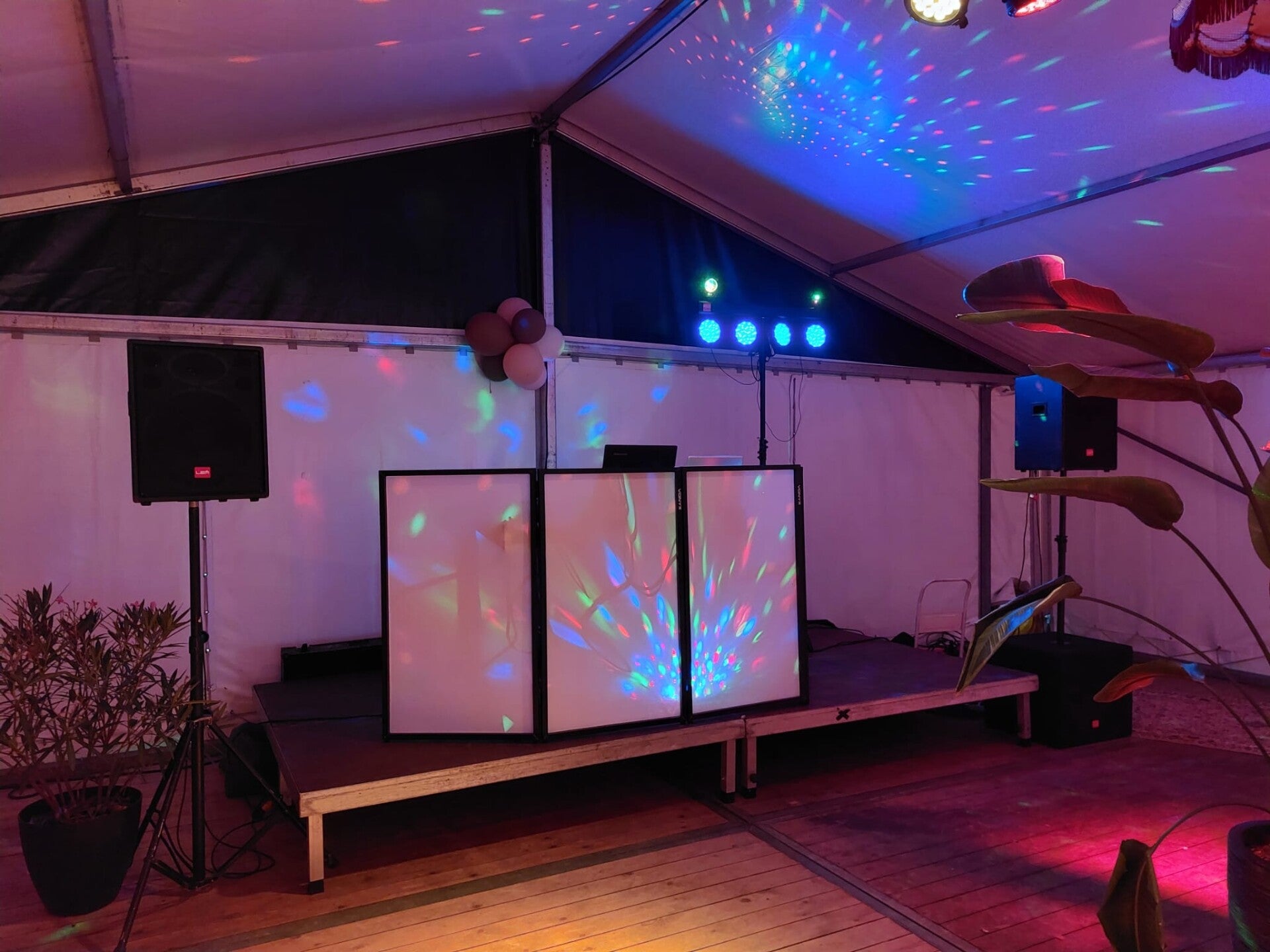 Feesttent met DJ Marcel tijdens een huwelijksjubileum in Veeningen