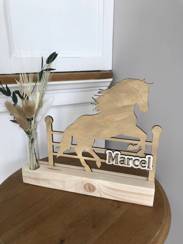 Paarden stand meter of Peter met naam