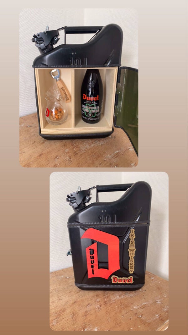 Jerrycan zwart duvel whisky