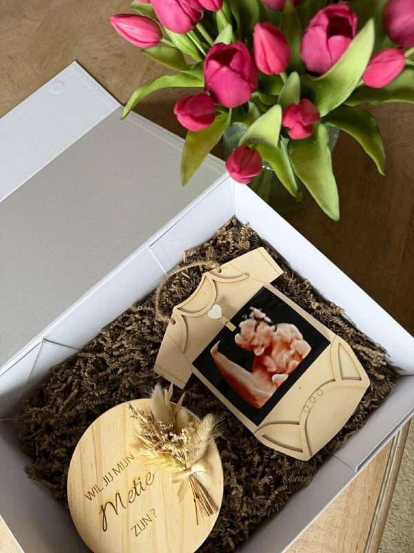 Geschenkbox XL met kaars en bodyfoto frame