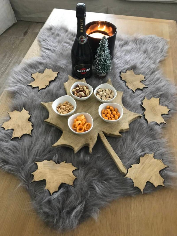 Dienblad met onderleggers(6)