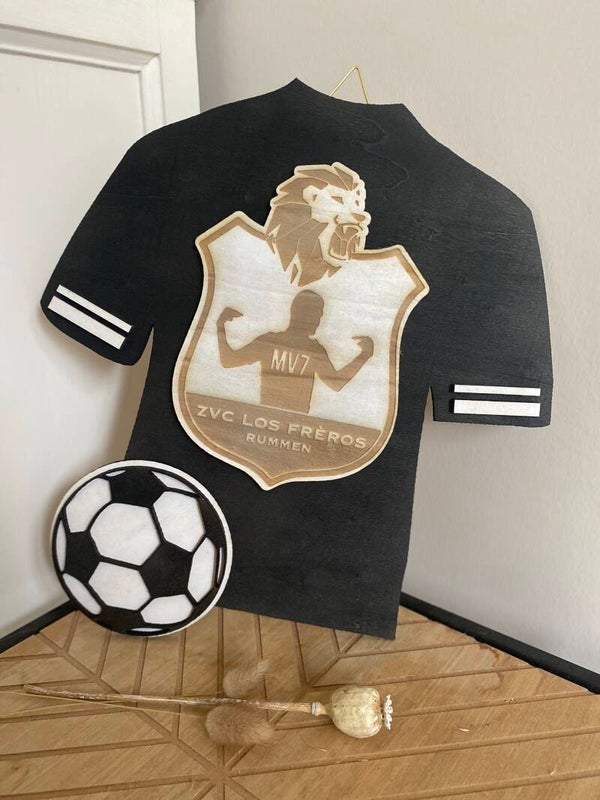 Voetbal trui met logo of naam