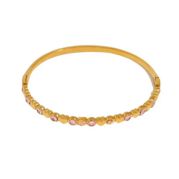 Eaternal Heart Bangle Armband Roze - Rosies