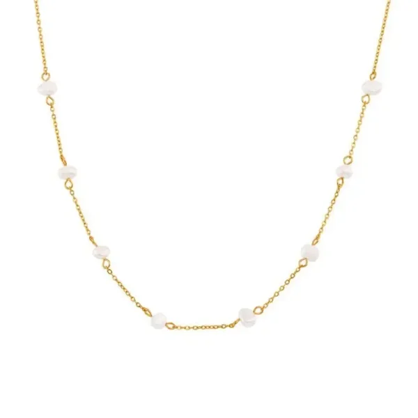 Pearl Chain Ketting Wit - Rosies