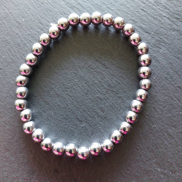 Hematiet goudkleurig armband 3mm kralen