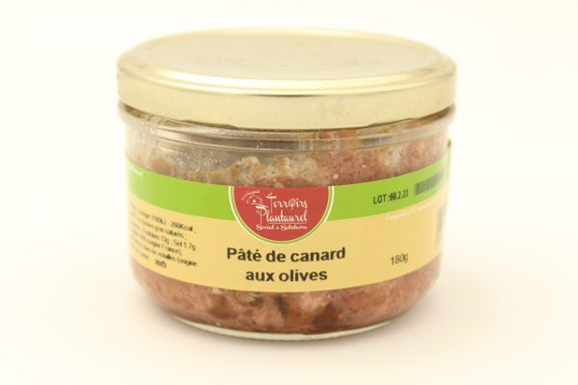 Pate de canard aux olives