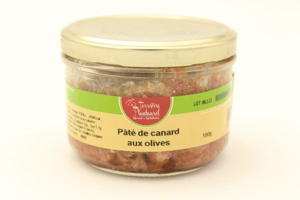 Pate de canard aux olives