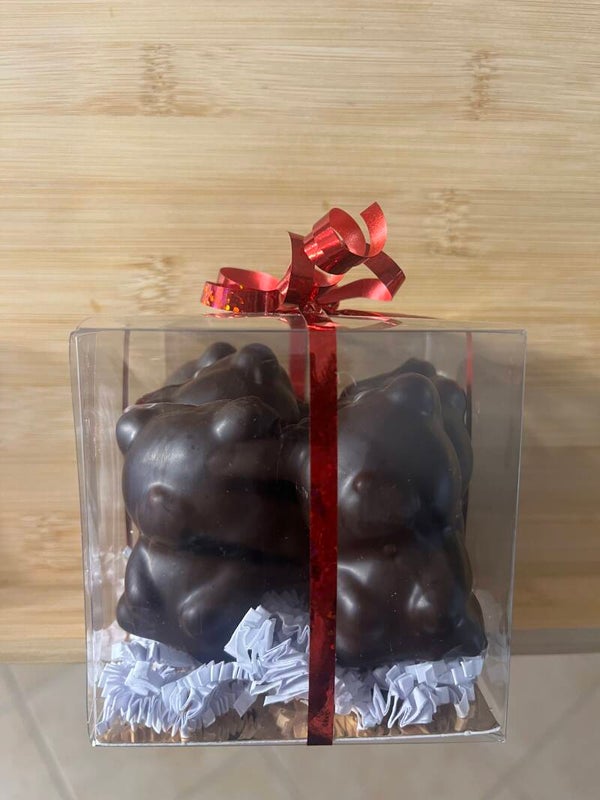 Ourson guimauve chocolat noir /8pieces