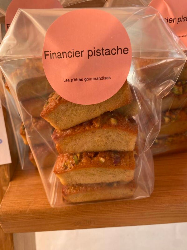 Financier pistache / 8pieces