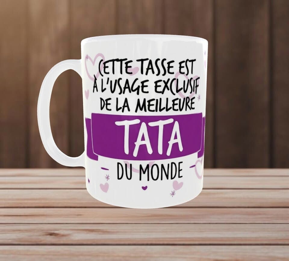 💜 Mug « La meilleure Tata du monde »