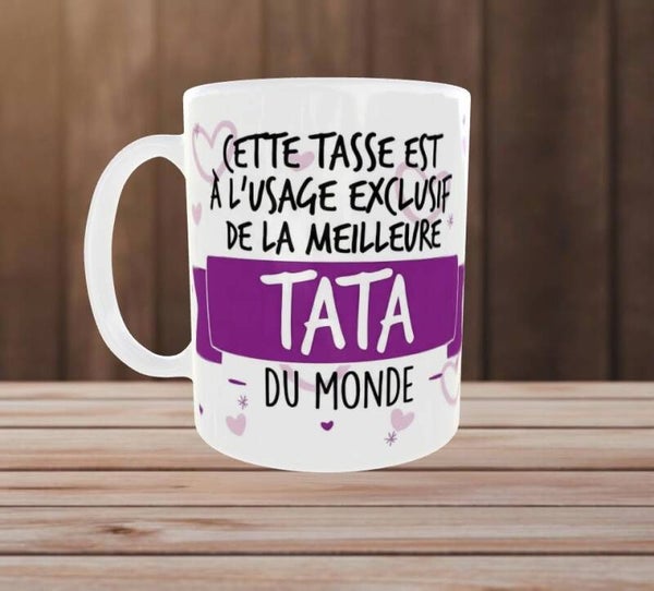💜 Mug « La meilleure Tata du monde »