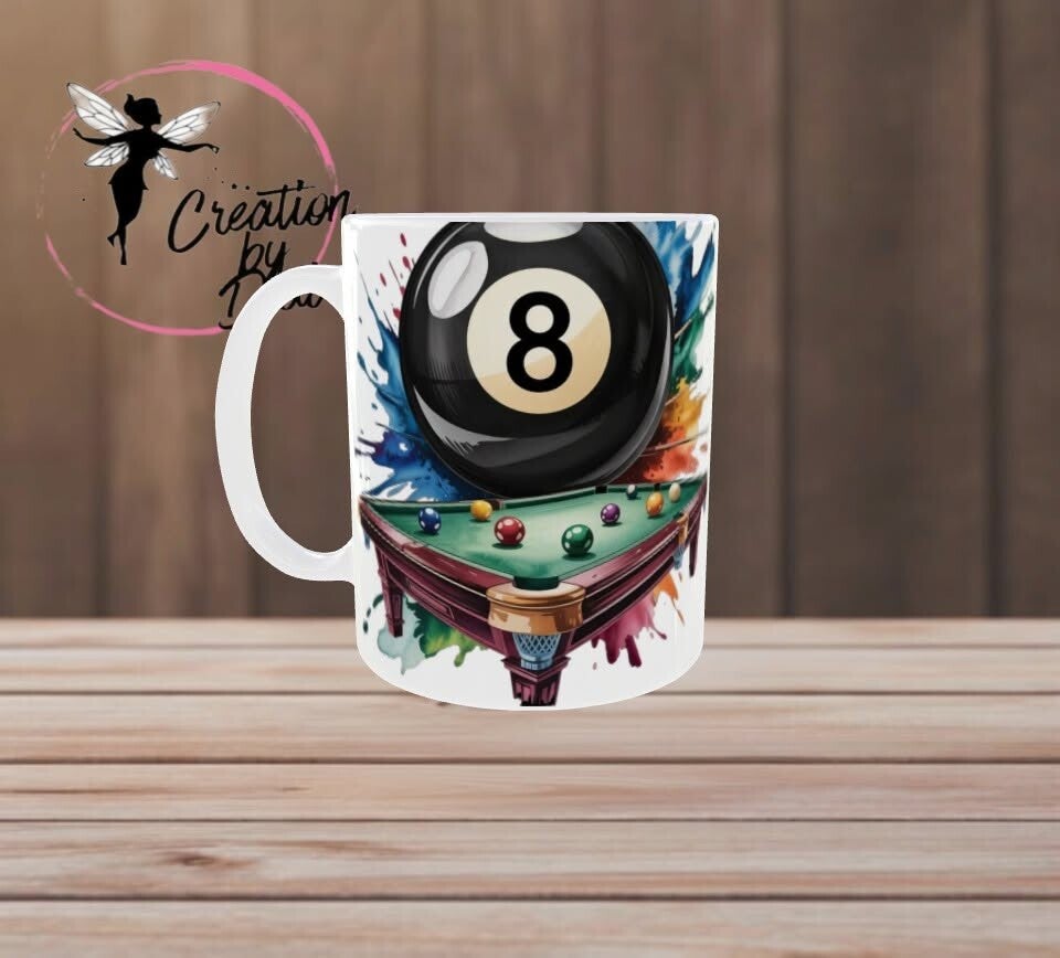 🎱 Mug Billard – Passion boule 8