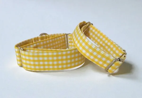 COLLAR MARTINGALE VICHY AMARILLO