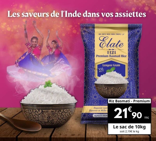 Riz basmati 1121 10kg