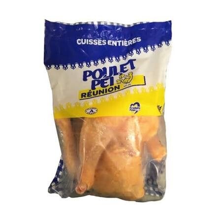 Cuisse de poulet 1kg vendu par carton 10kg Halal Reunion