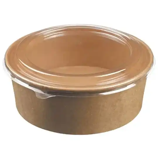 Bol salade kraft 1000ml + couvercle PET x500