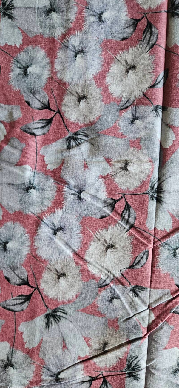 1005 1006 Baumwolljersey rosa mit weißen Pusteblumen