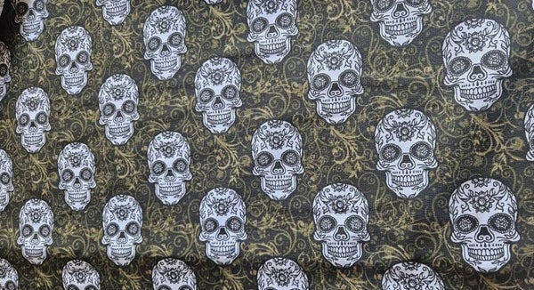 Stoffrest - French Terry - Totenkopf - /10291030