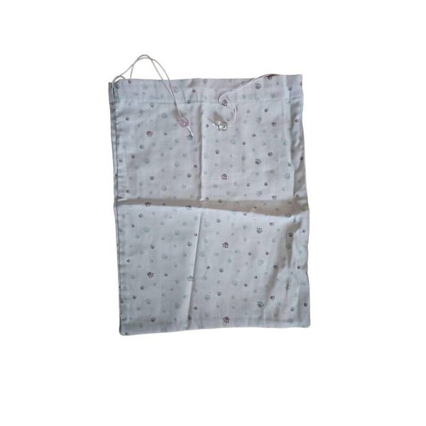 Geschenkbeutel - rosa Pfötchen - genäht