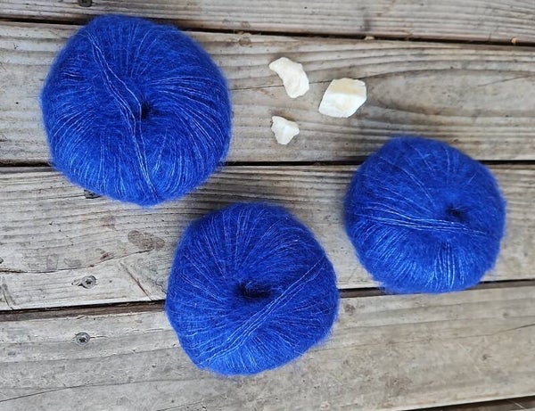 Kremke Silky Kid - Mohair-Seide - royal blau