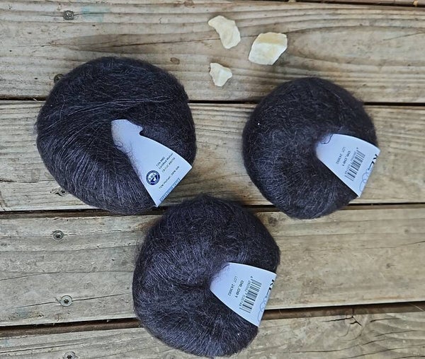 Kremke Silky Kid - Mohair-Seide - schwarz