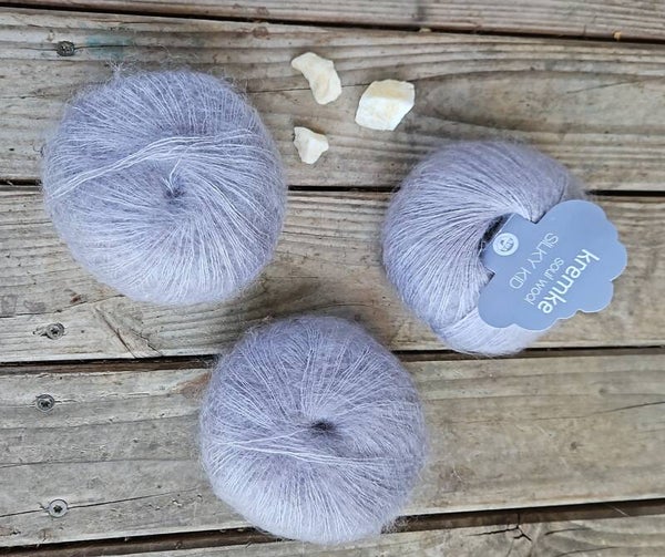 Kremke Silky Kid - Mohair-Seide - silbergrau