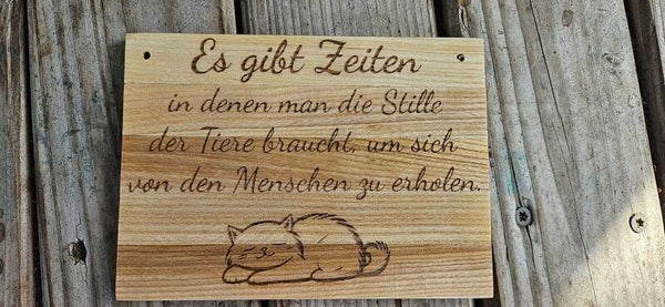 Schild - Türschild - Schild zum hängen - Holz