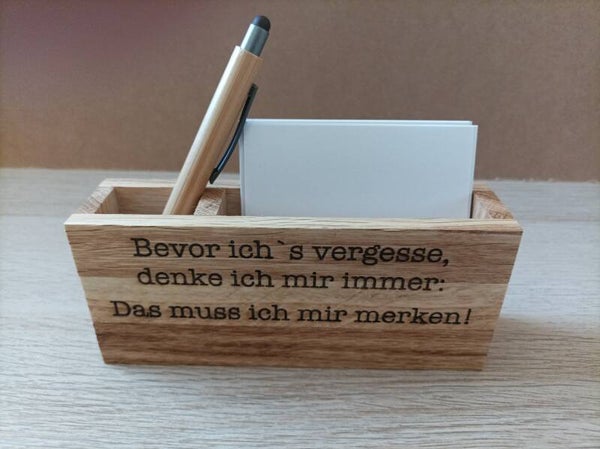 Werbegeschenk - Individuelle Zettelbox mit Logo - Ihr Markenbotschafter auf jedem Schreibtisch