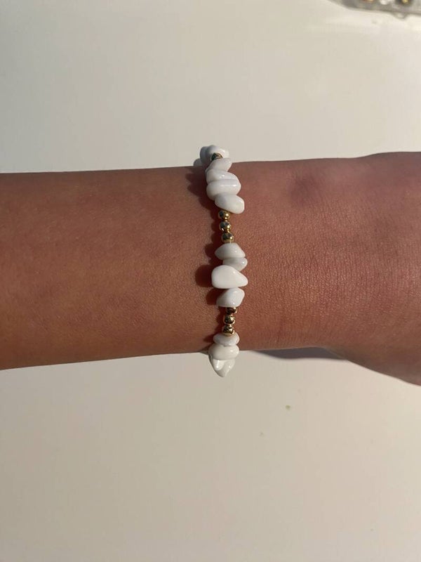 white stones