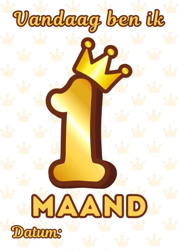 Mijlpaal Posters Baby - Royal