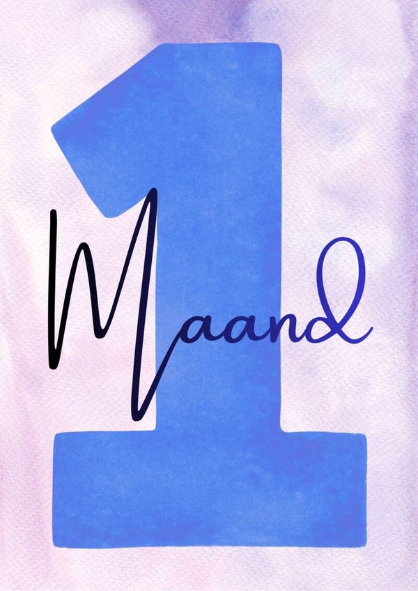 Mijlpaal Posters Baby - Blauw