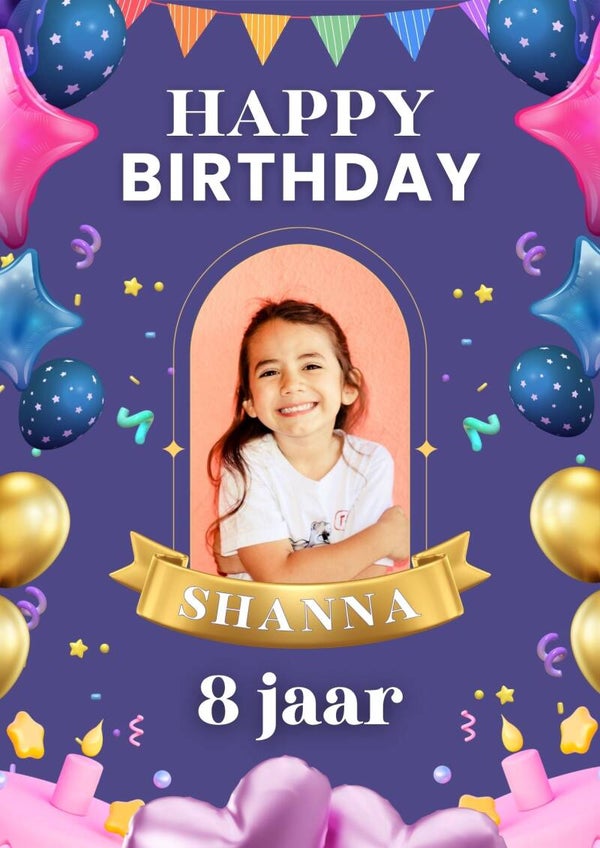 Verjaardagsposter Kind 1